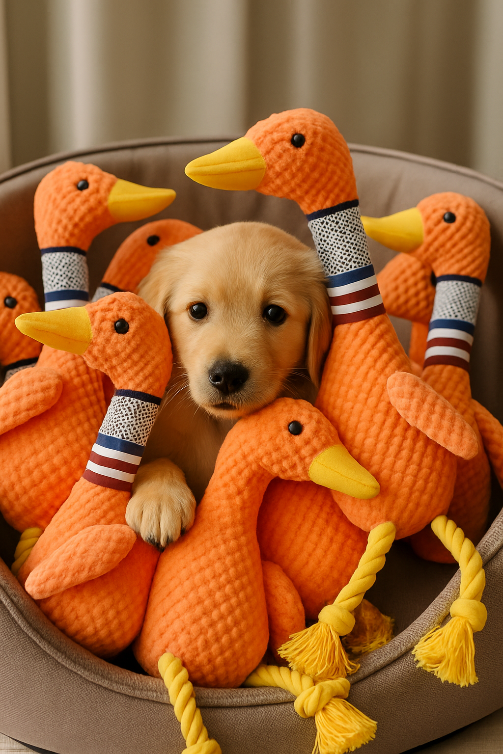 Canard Blanc Long Cou pour Chien