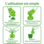 Lot de Sacs à Déjections Biodégradables