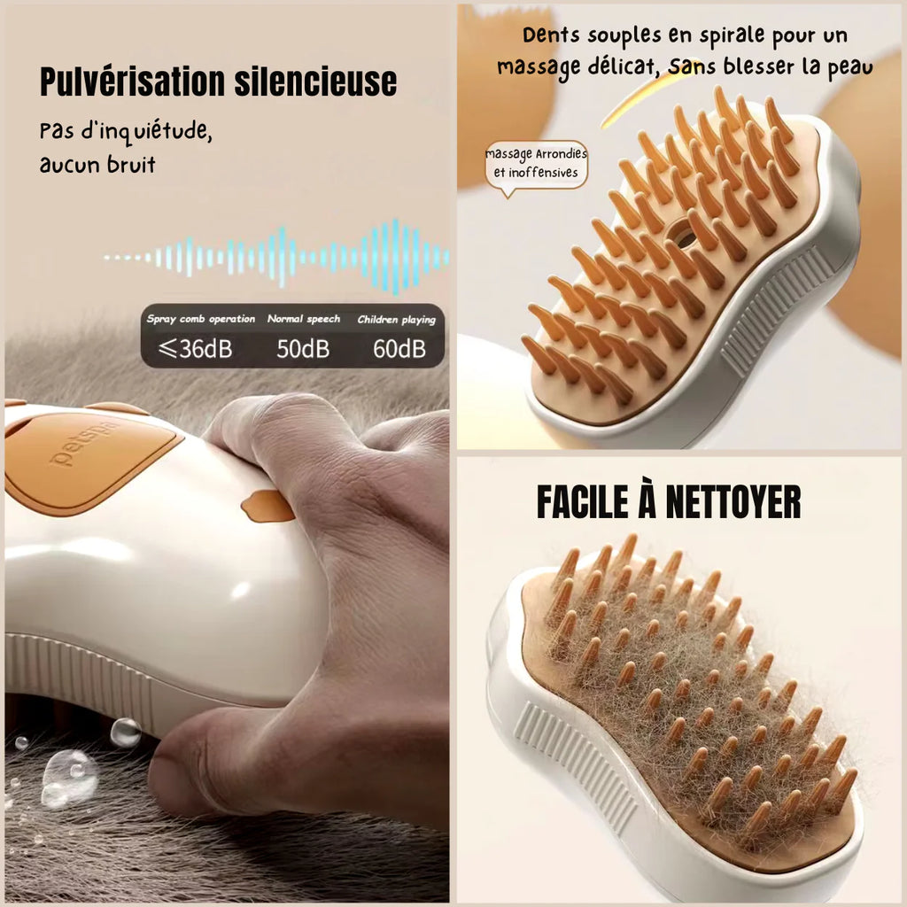 Peigne 3-en-1 pour chiens et chats