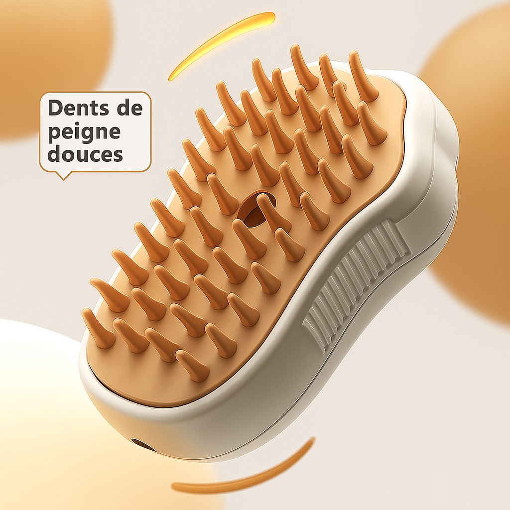 Peigne 3-en-1 pour chiens et chats