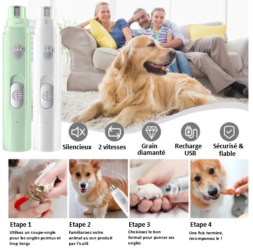 Lime Électrique pour Griffes de Chien