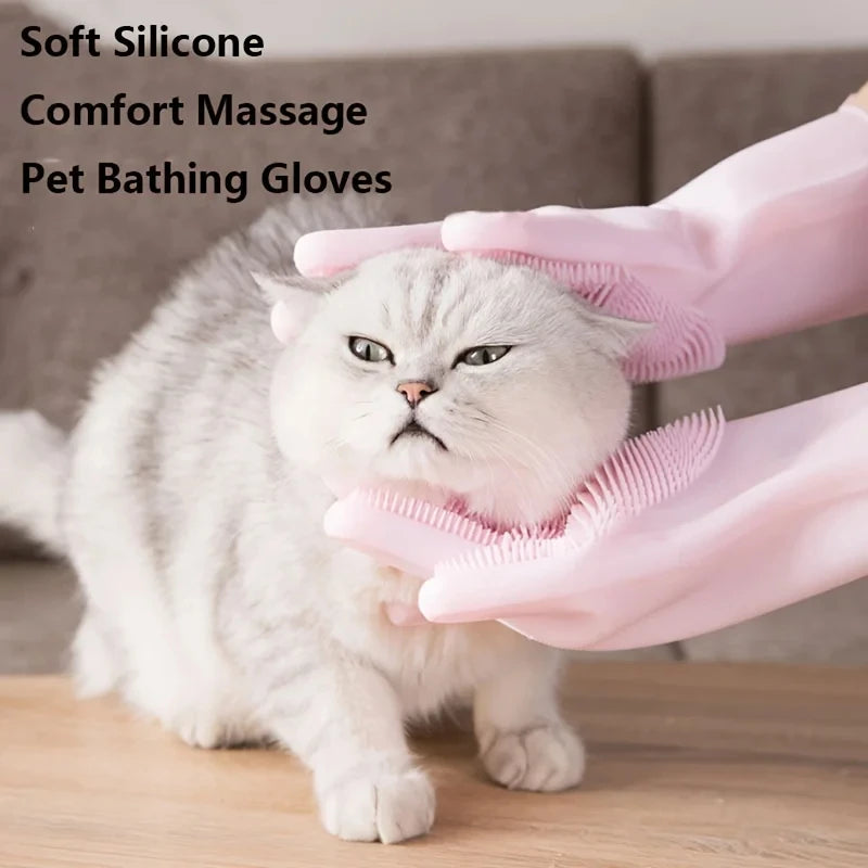 Gants de Toilettage en Silicone Écologique