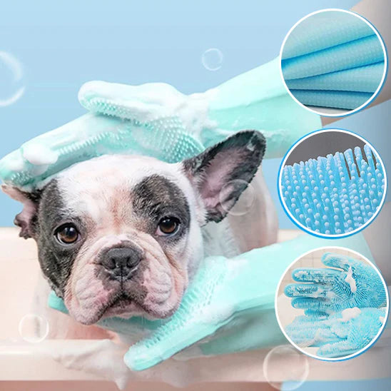 Gants de Toilettage en Silicone Écologique