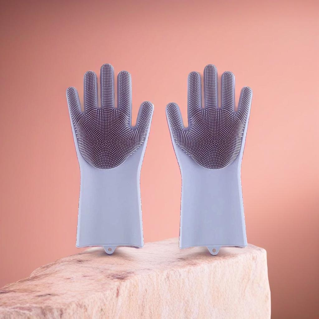 Gants de Toilettage en Silicone Écologique