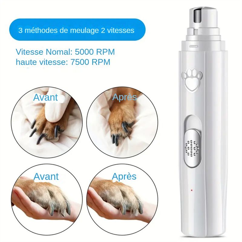 Lime Électrique pour Griffes de Chien